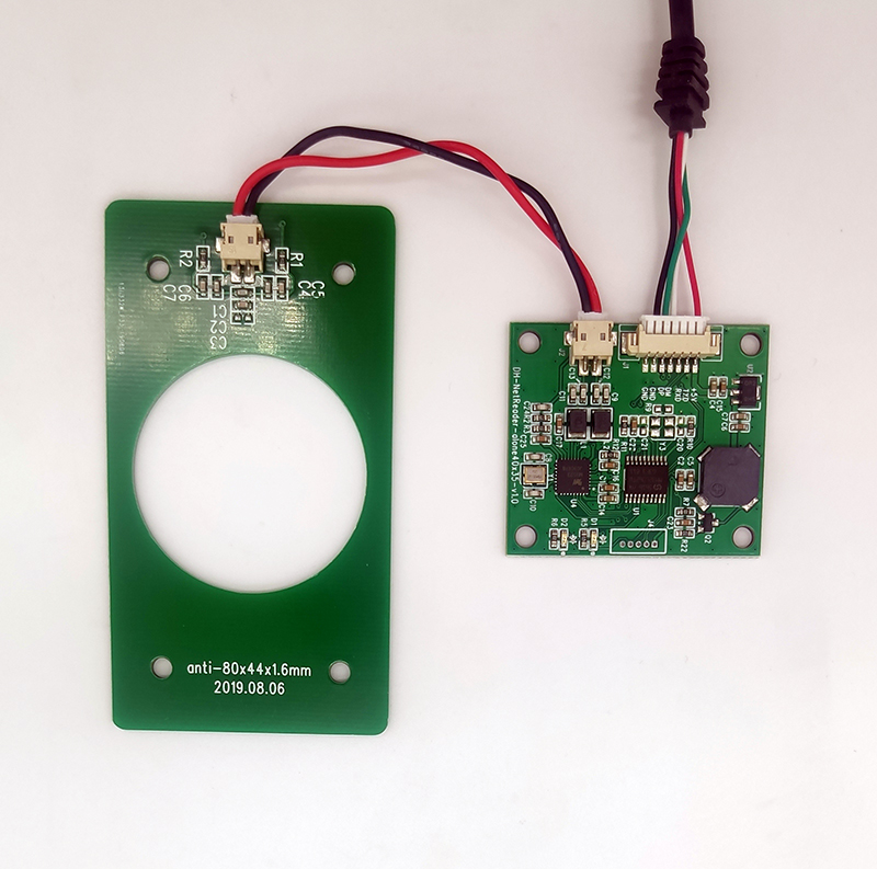 USB免驅(qū)+TTL串口天線主板分離嵌入式二代證模組智能卡讀寫模塊