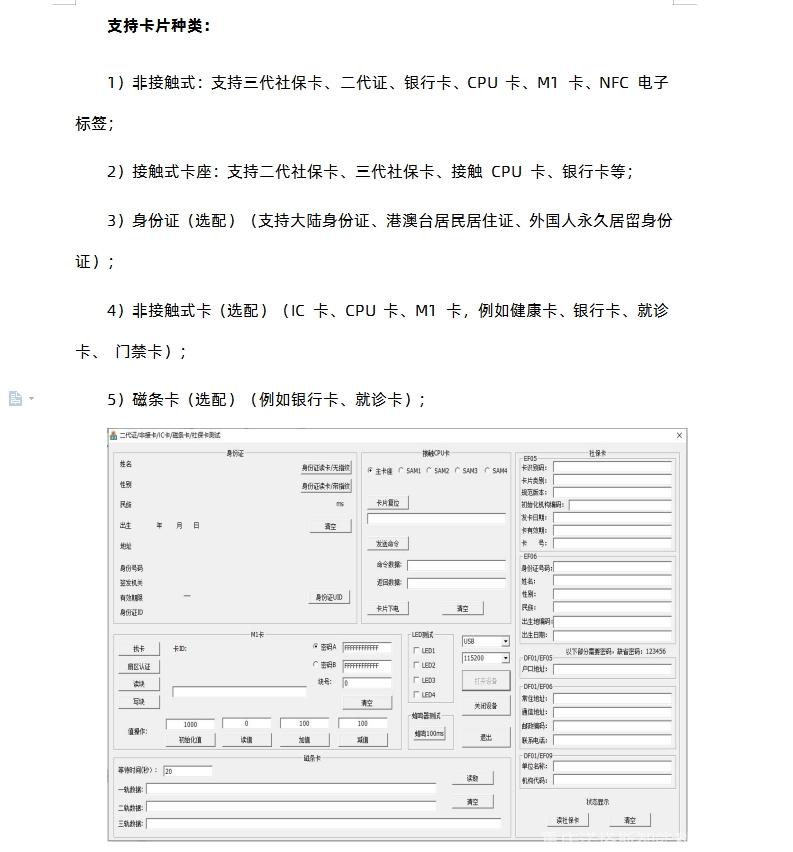 嵌入式多功能二代三代社保卡身份證閱讀模塊4個(gè)PSAM卡槽